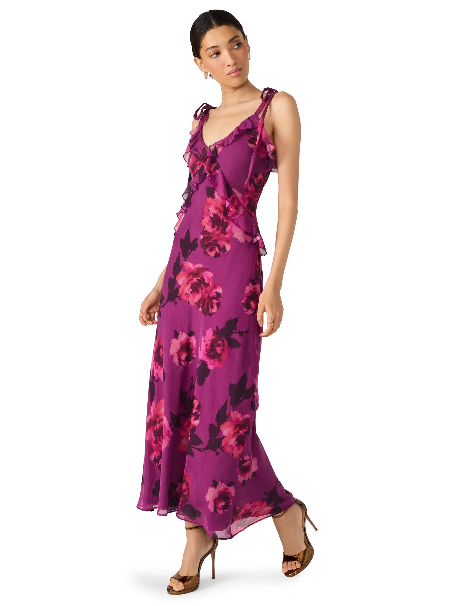 adalina rosette pink dress