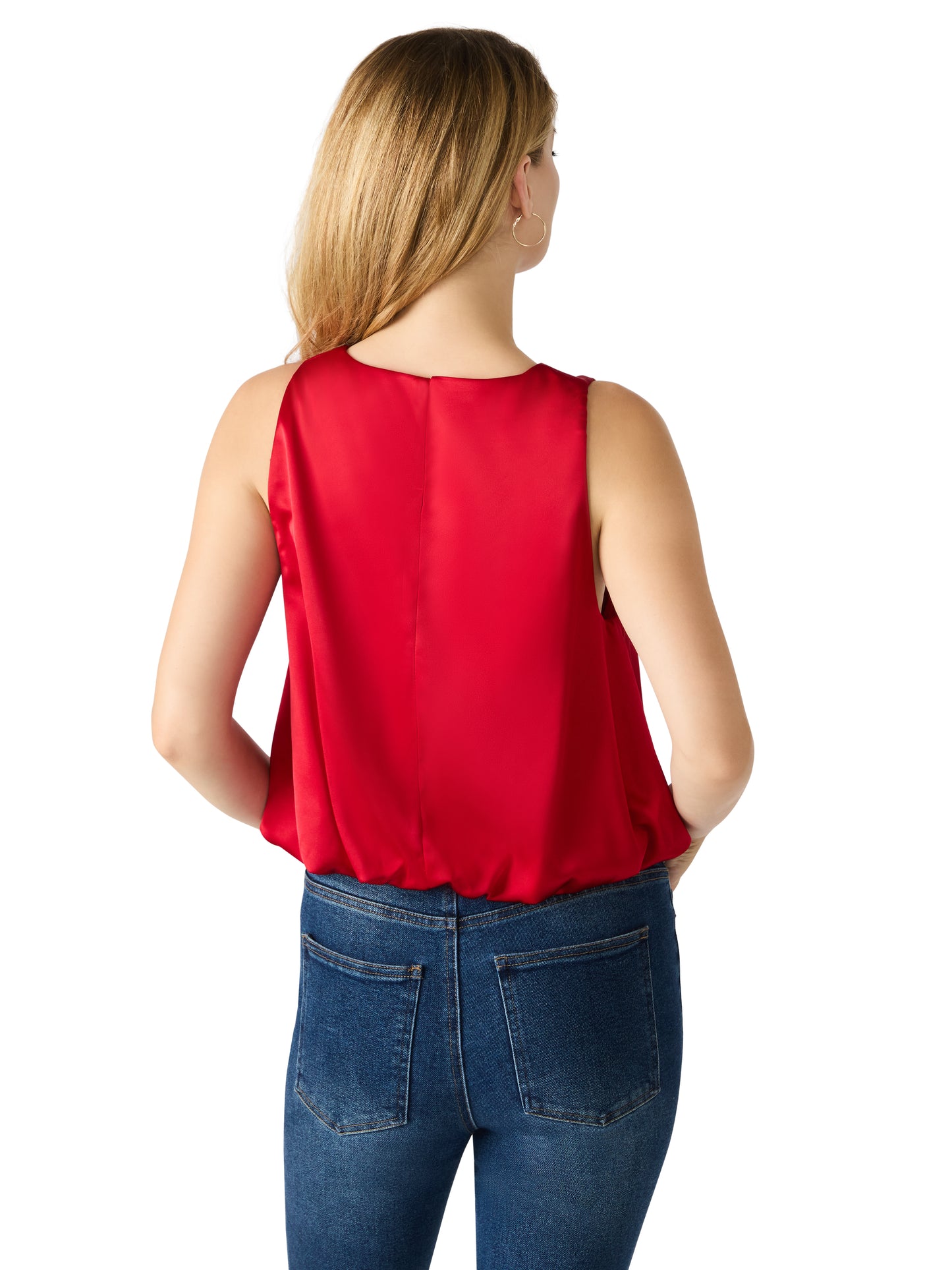 yazmin dark red top