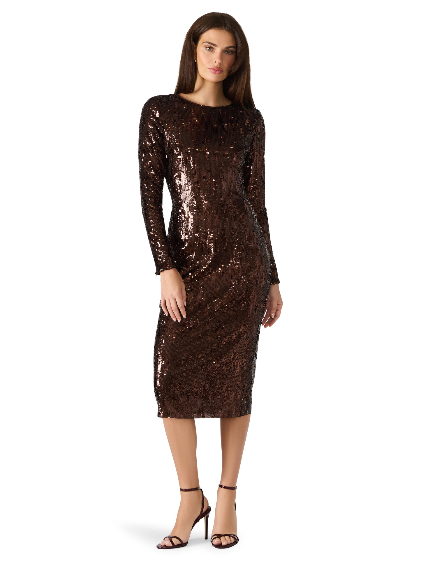 hailee brown sequin dress