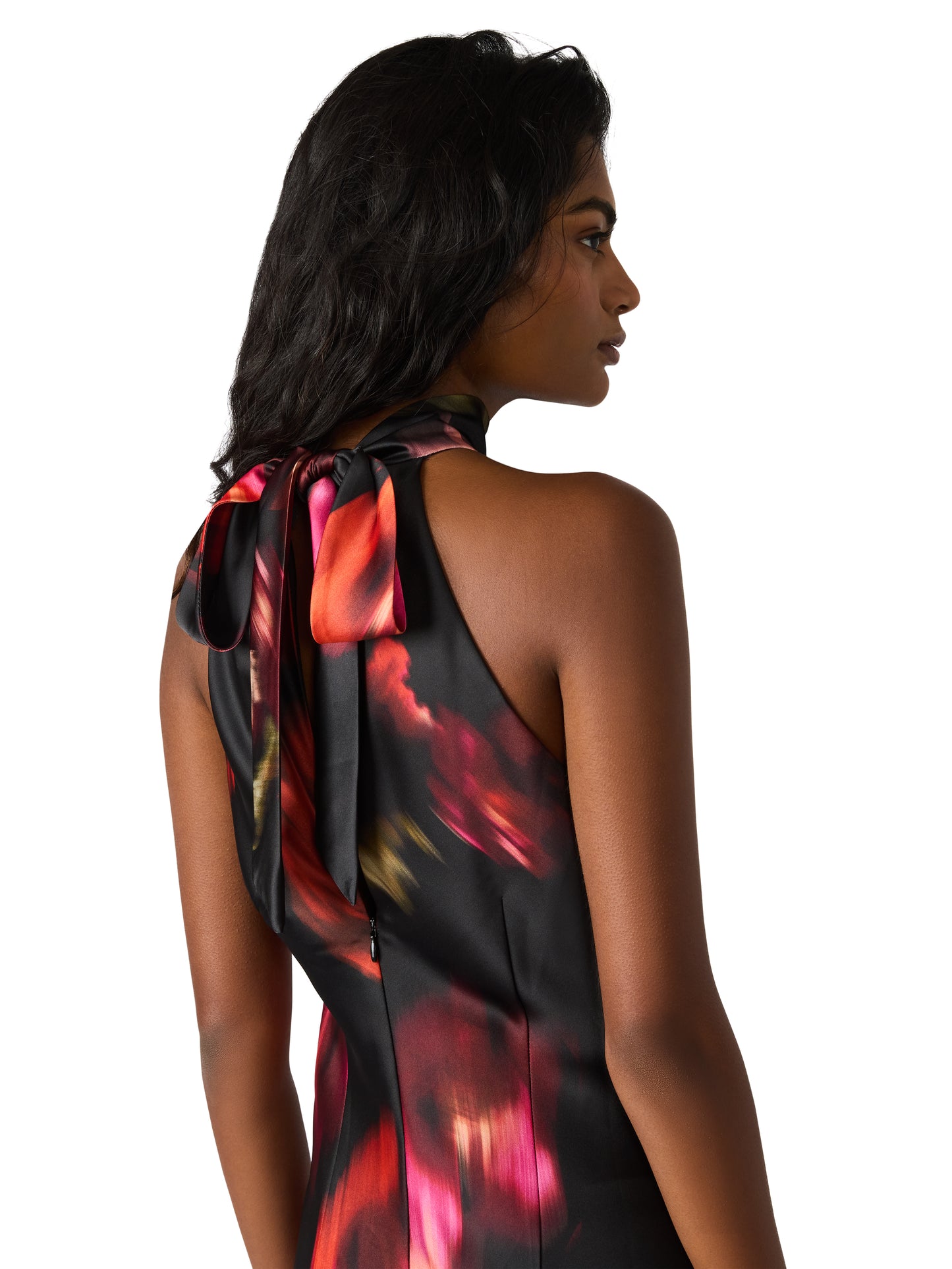 lara dress blurry floral