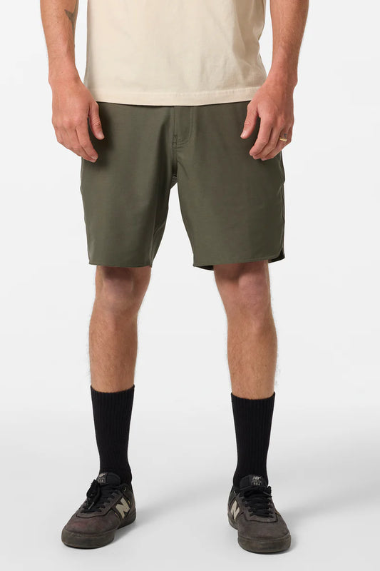utility scallop hybrid short army green