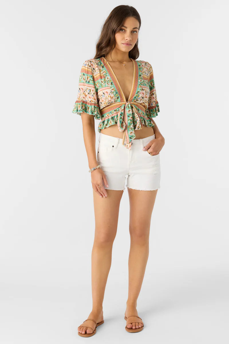 harlow printed floral blouse