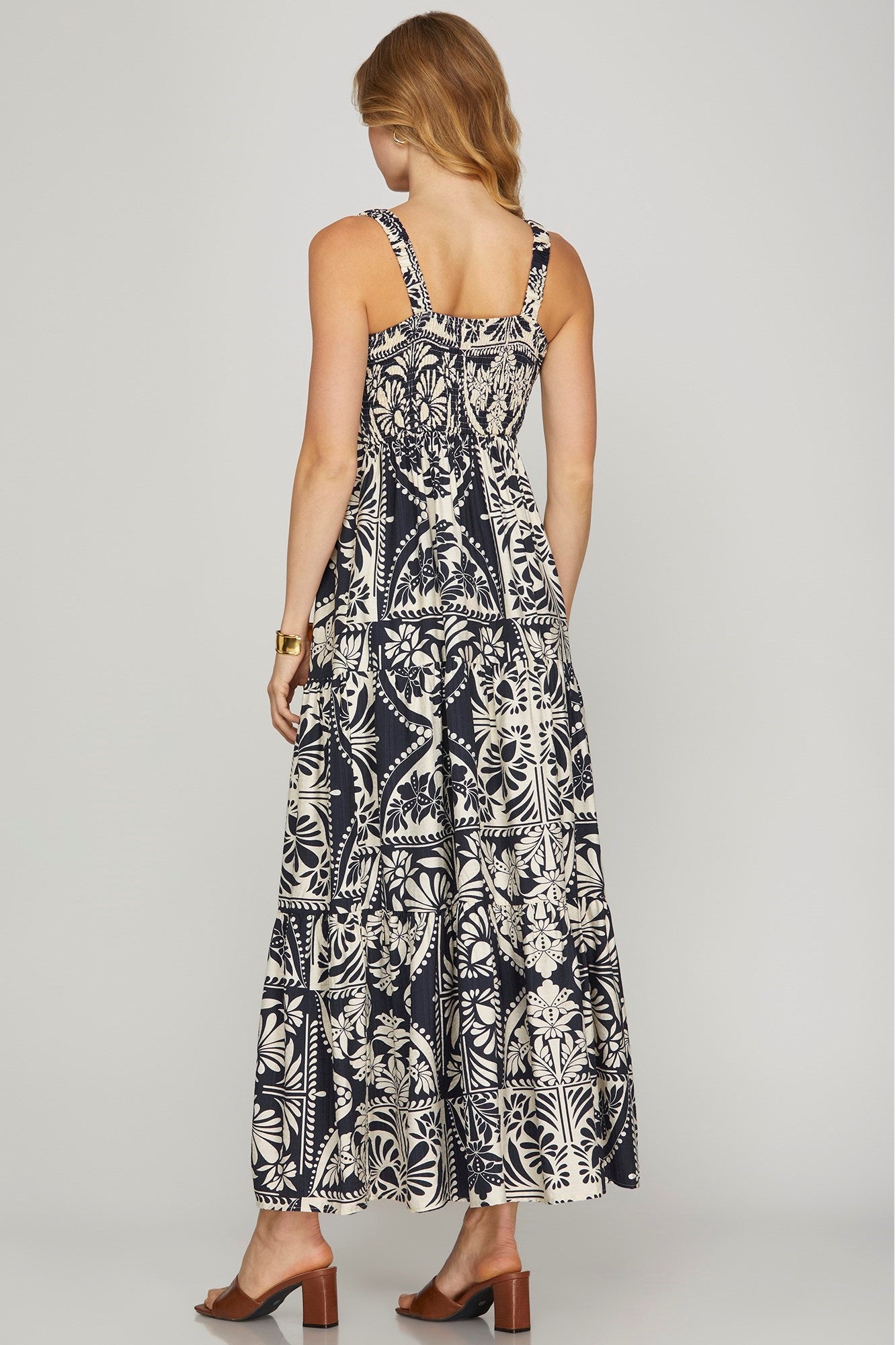 navy shelly maxi dress
