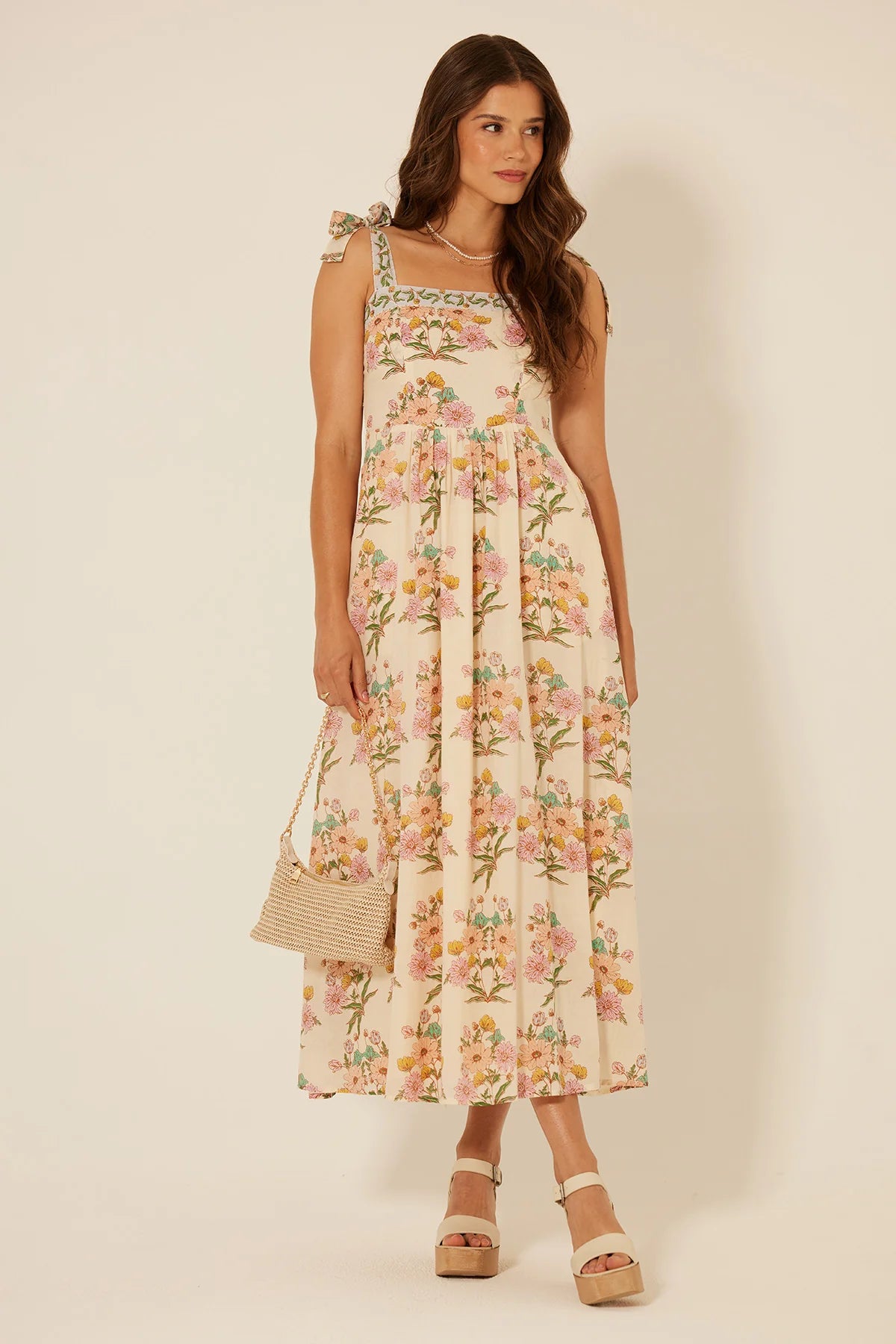 bila santa barbara floral dress