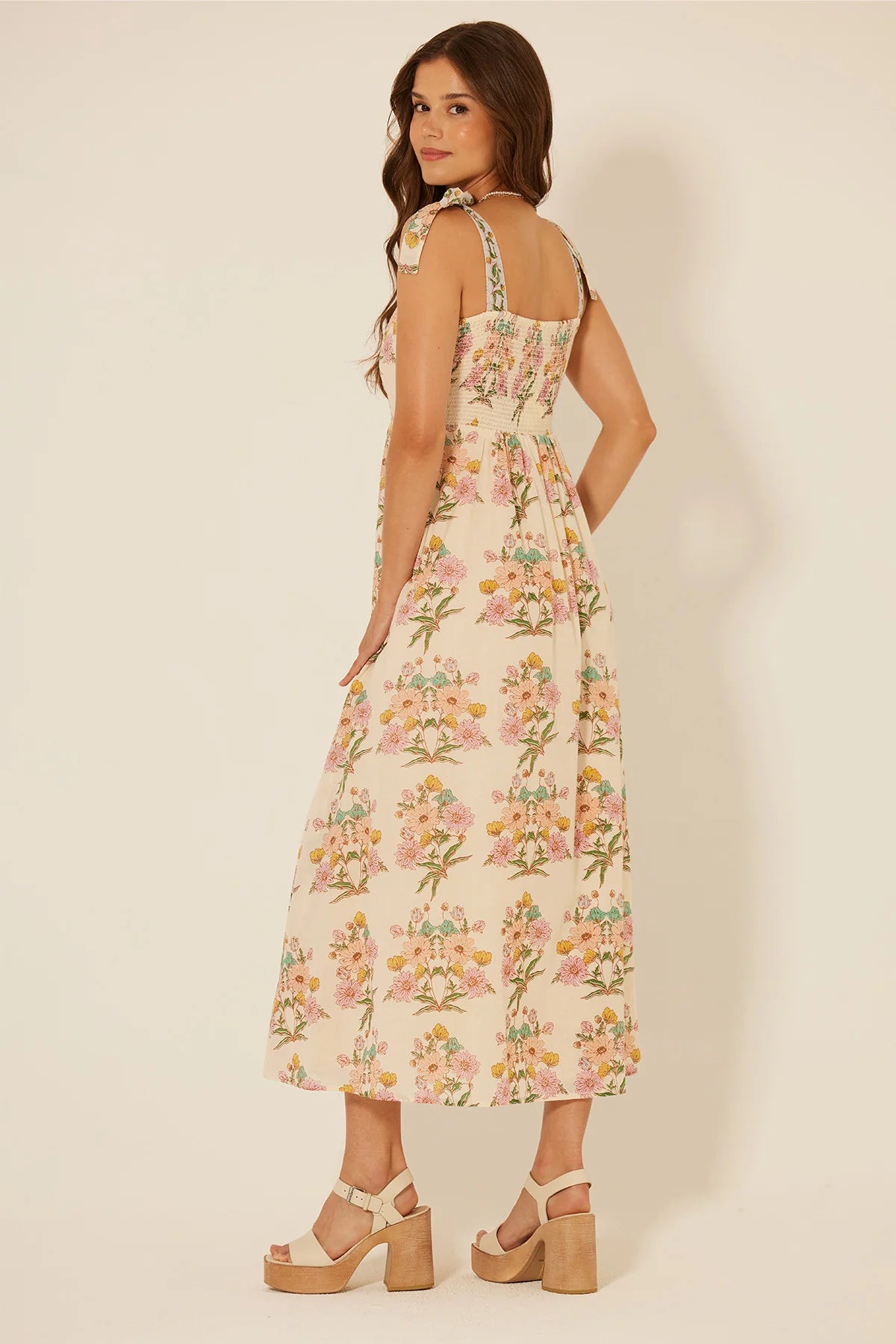 bila santa barbara floral dress