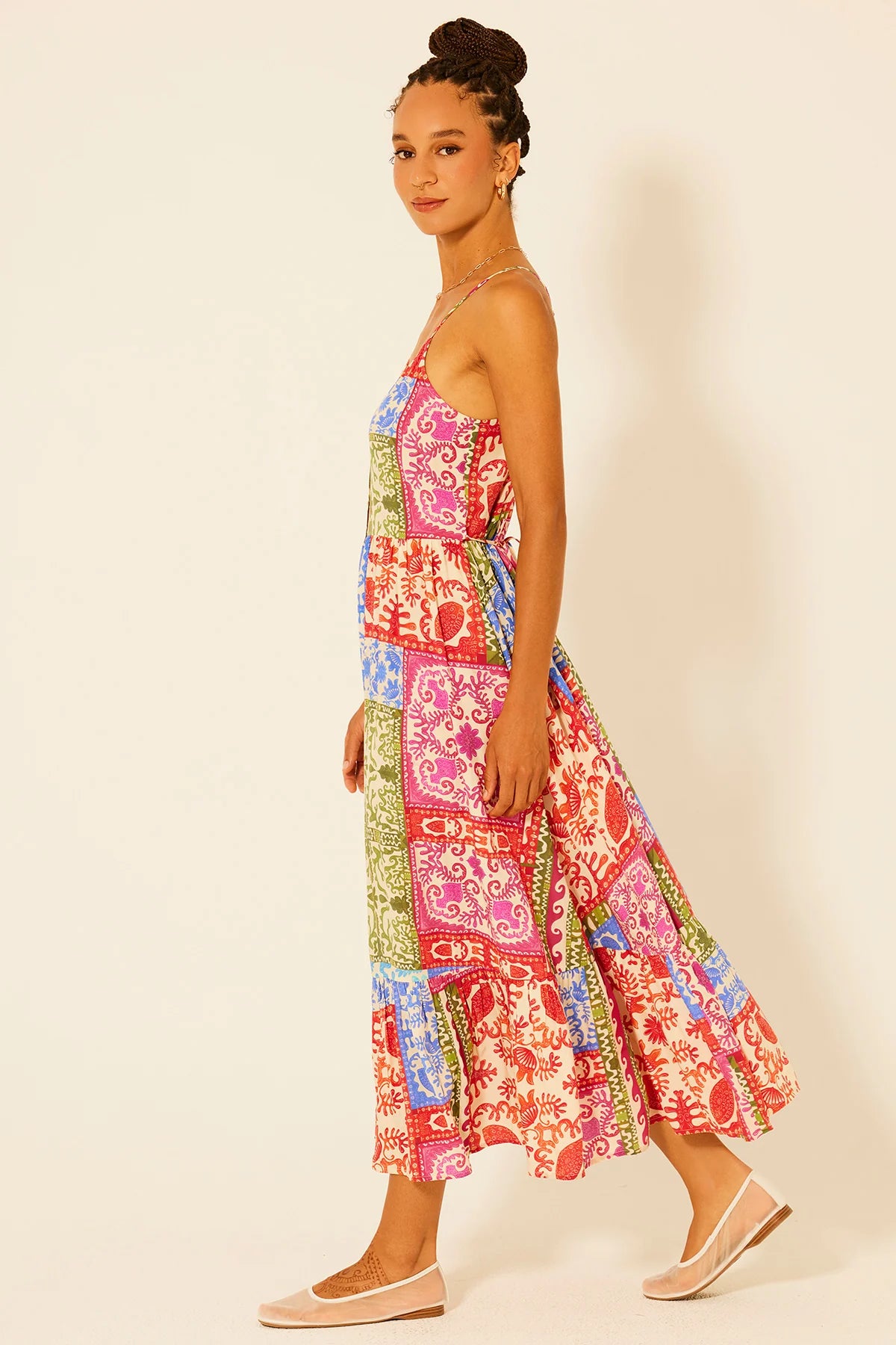 wilcox multi printed sea pearl dress