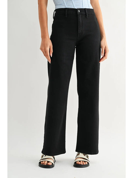 black trouser denim