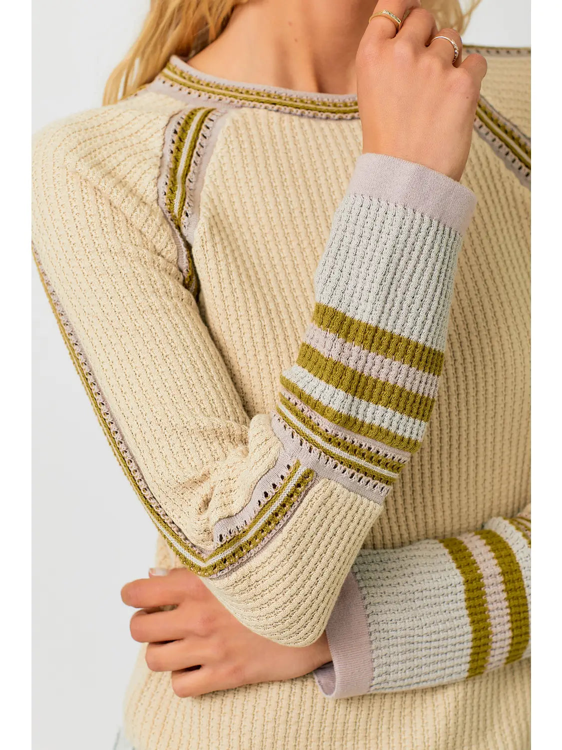 raglan sleeve sweater top oatmeal