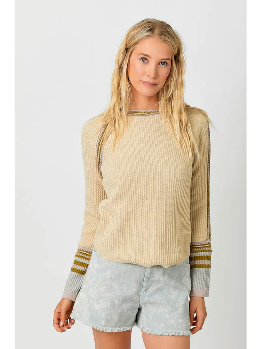 raglan sleeve sweater top oatmeal