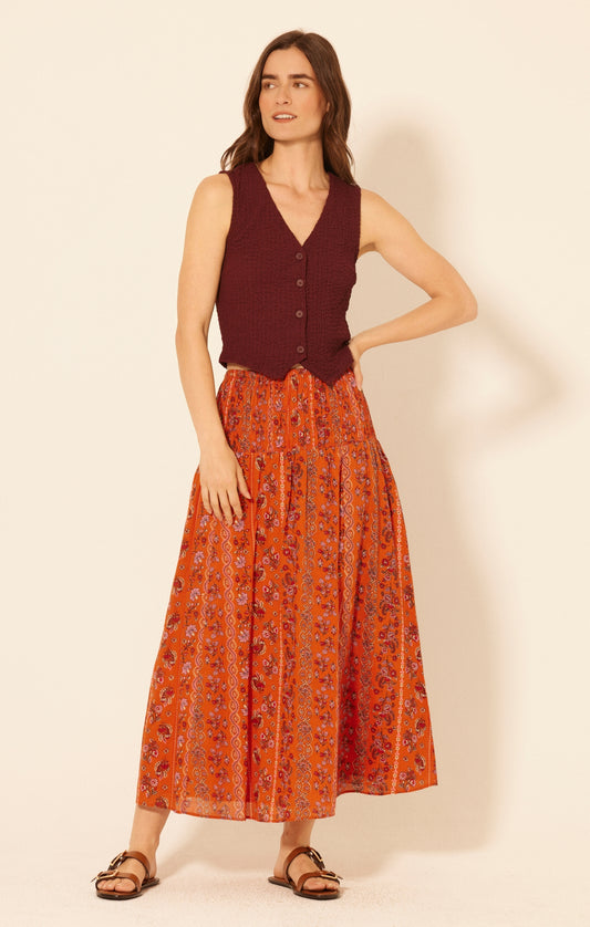 urlan maxi skirt wild poppy
